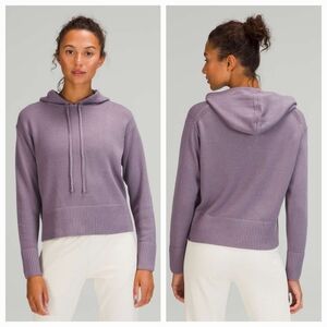 Lululemon Double Knit Sweater Hoodie Dusky Lavender Sz 12